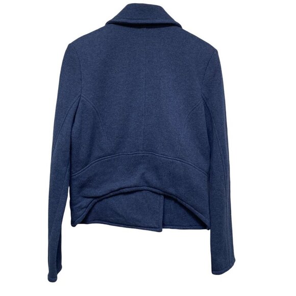 AEROPOSTALE Pea Coat M/L Womens Double Breasted Jacket Blue Knit NWT - Picture 6 of 9